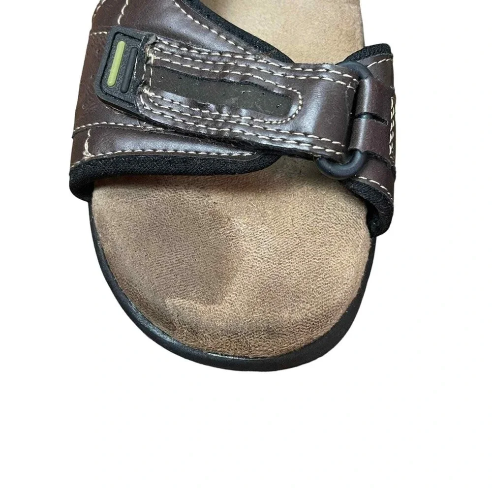 Thom McAn Daniel MemoTech Beach Activewear Sandals Men's 9 Dark Brown & Black